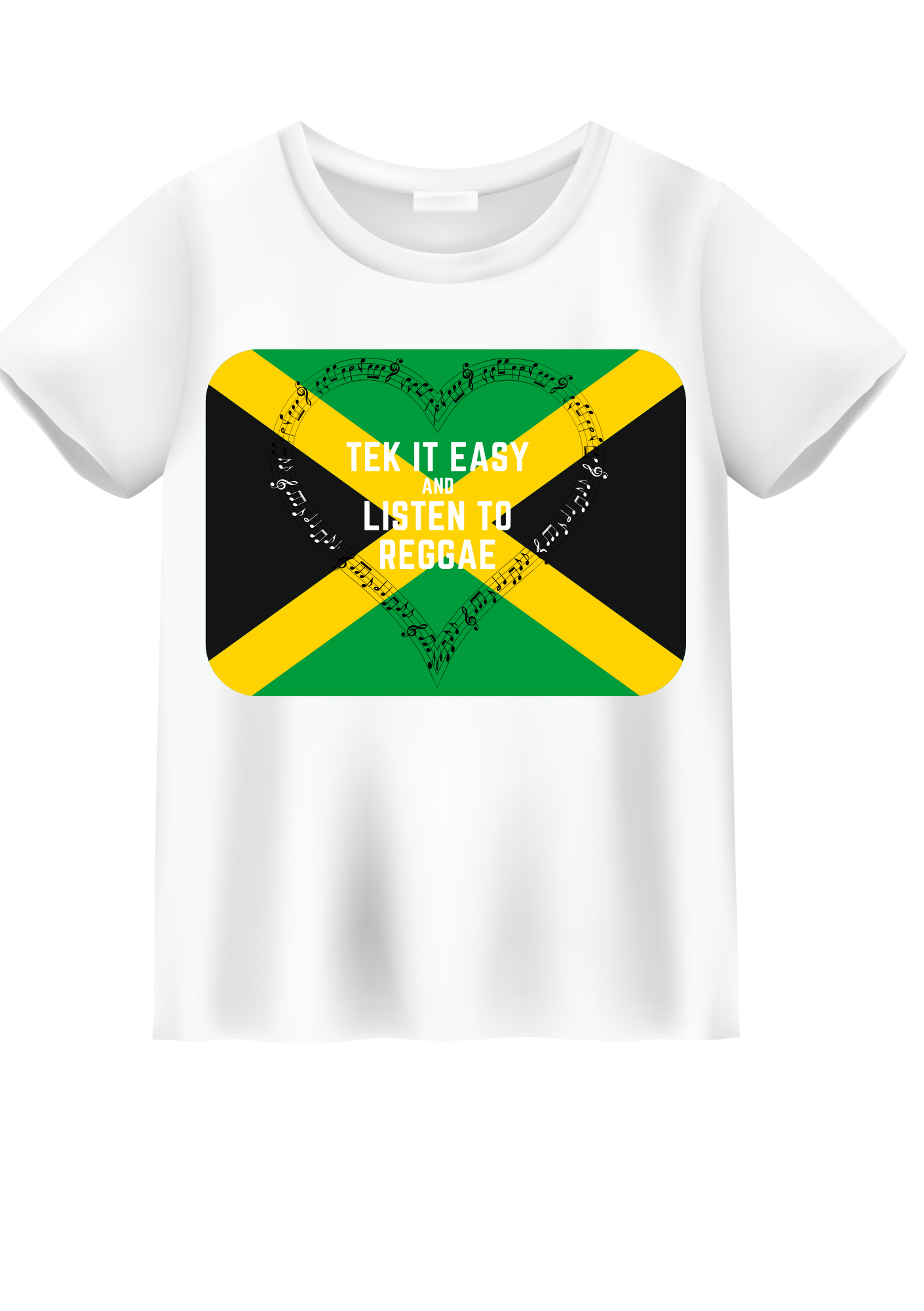 Tek It Easy and Listen to Reggae T-Shirt